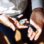 The intersection of technology and tradition in luxury watches 2 stylish men s wrist watch man is watching the tim 2023 11 27 05 00 19 utc